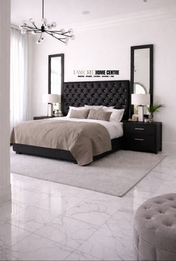 Upposted Headboard Size KING & QUEEN (Available In Black, White, Grey & Brown