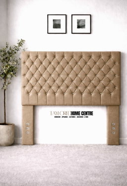 Upposted Headboard Size KING & QUEEN (Available In Black, White, Grey & Brown