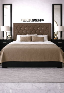 Upposted Headboard  Size KING  (Available In Black, Grey & Brown