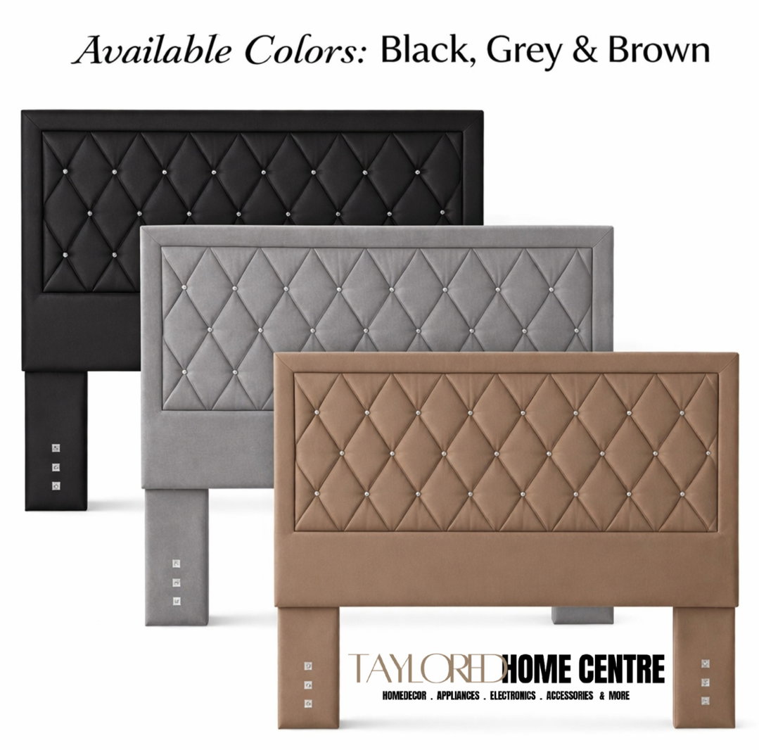 Upposted Headboard Size KING (Available In Black, Grey & Brown