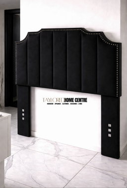 Upposted Headboard Black Colour Size KING