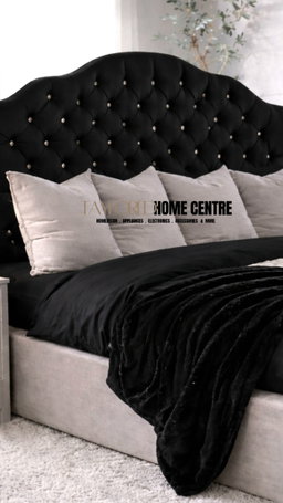 Upposted Headboard  Size King (Available In Black, Silver, Cream