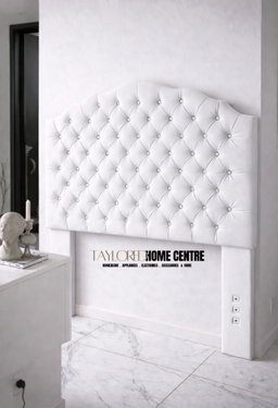 Upposted Headboard  Size King (Available In Black, Silver, Cream