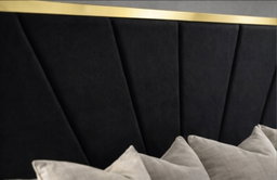Upposted Headboard Size King (Available In Black, Brown & Grey