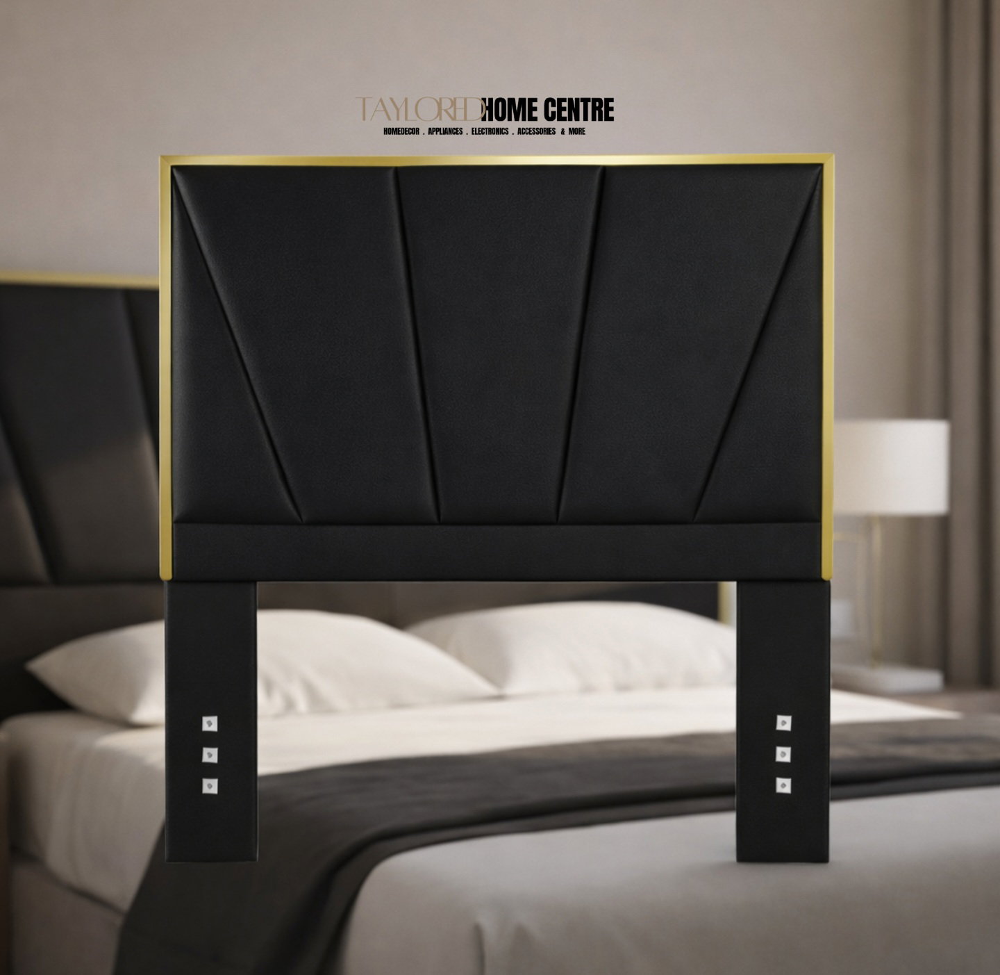 Upposted Headboard Size King (Available In Black, Brown & Grey_1