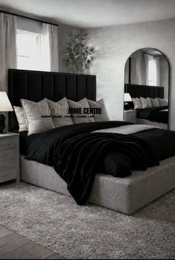 Upposted Headboard Size King & Queen (Available In Black, Grey & White