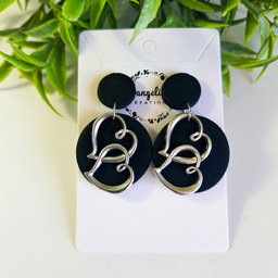 Matt black hearts