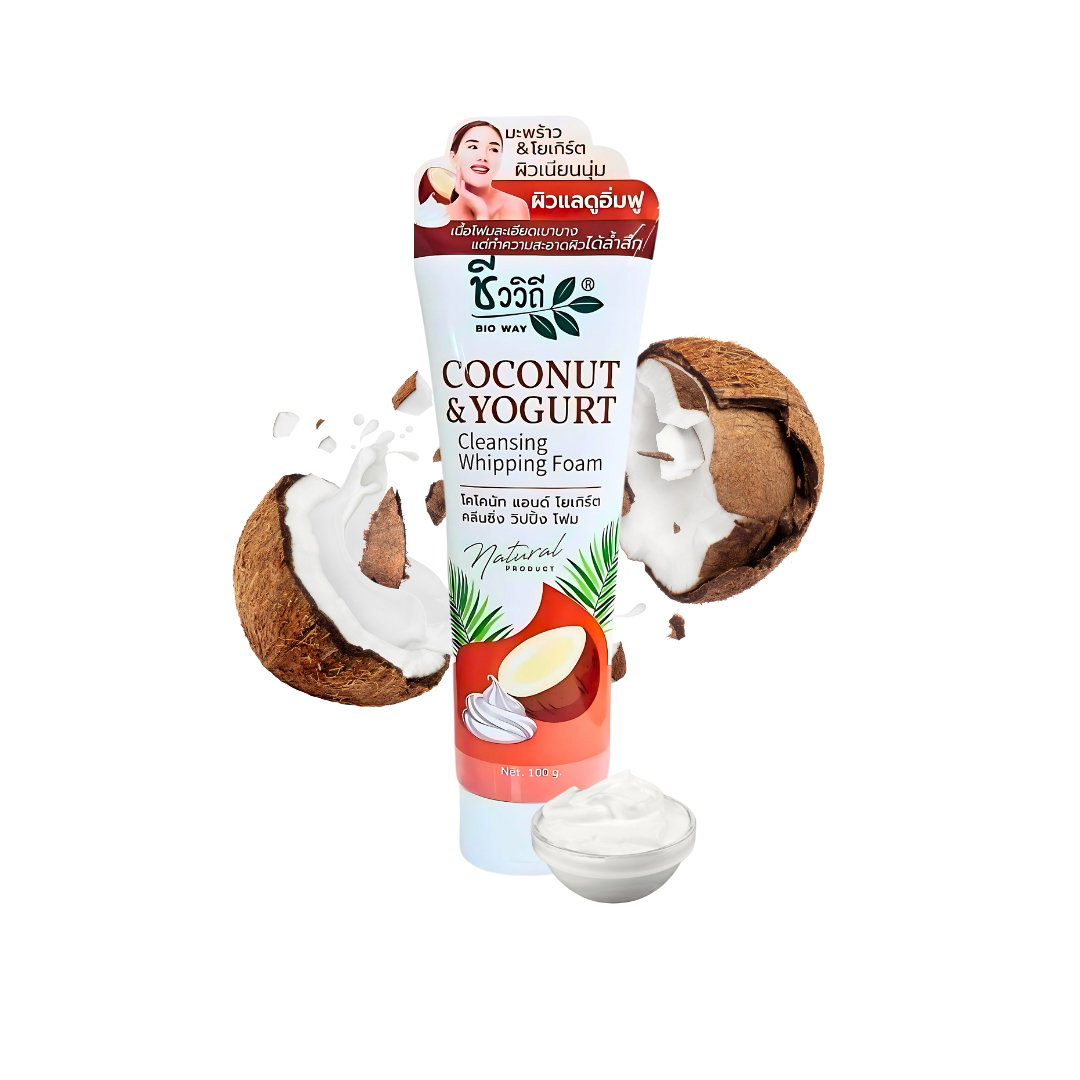 غسول رغوي من جوز الهند والزبادي للبشرة جافة  
  Coconut & Yogurt Cleansing Whipping Foam Chivaviti_1