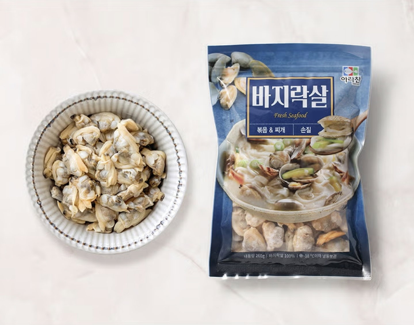 피터씨마켓 x 아라찬 자숙 바지락살 Boiled clam meat 260g
