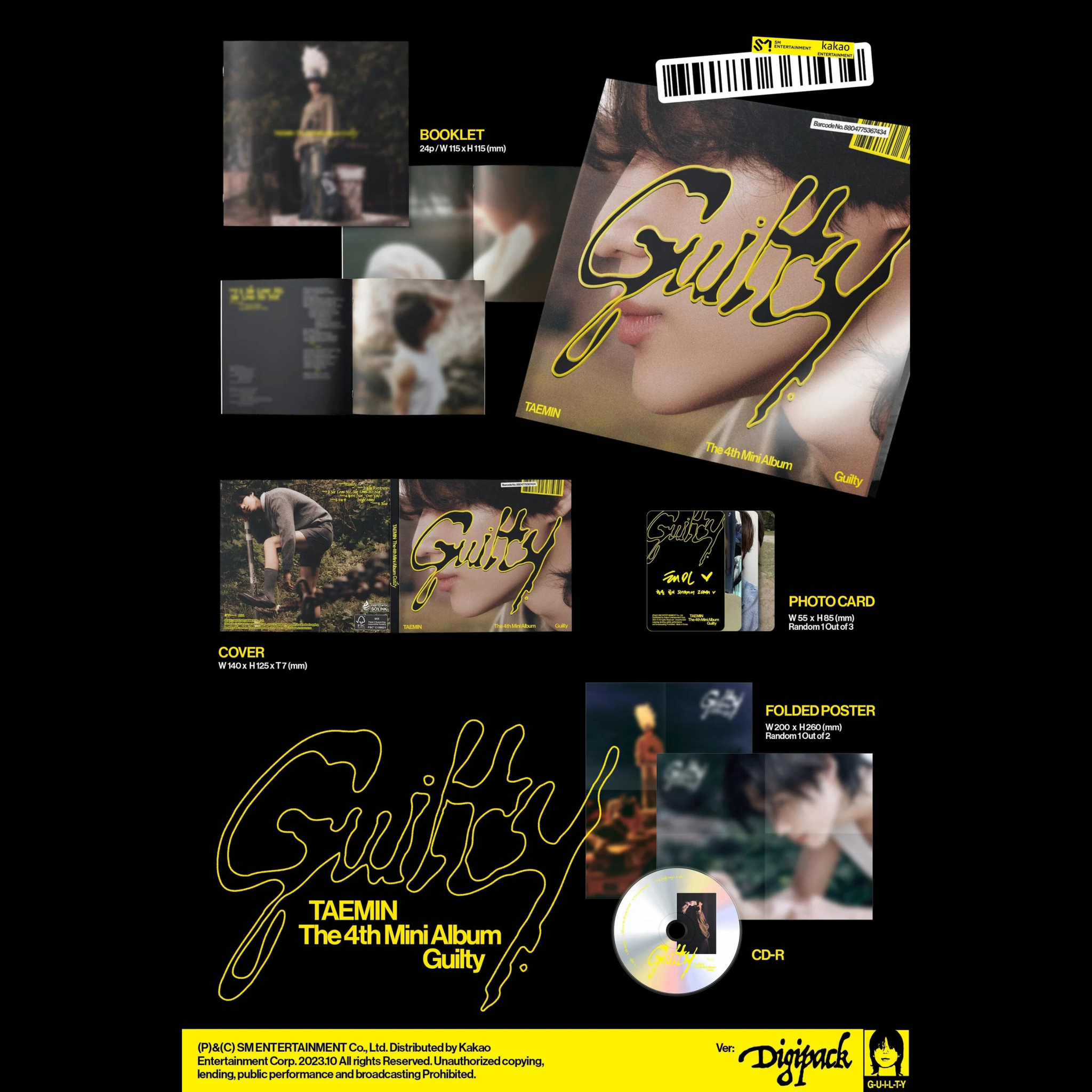 Taemin SHINEE - The 4th Mini Album ’Guilty’ (Digipack Ver.)_1