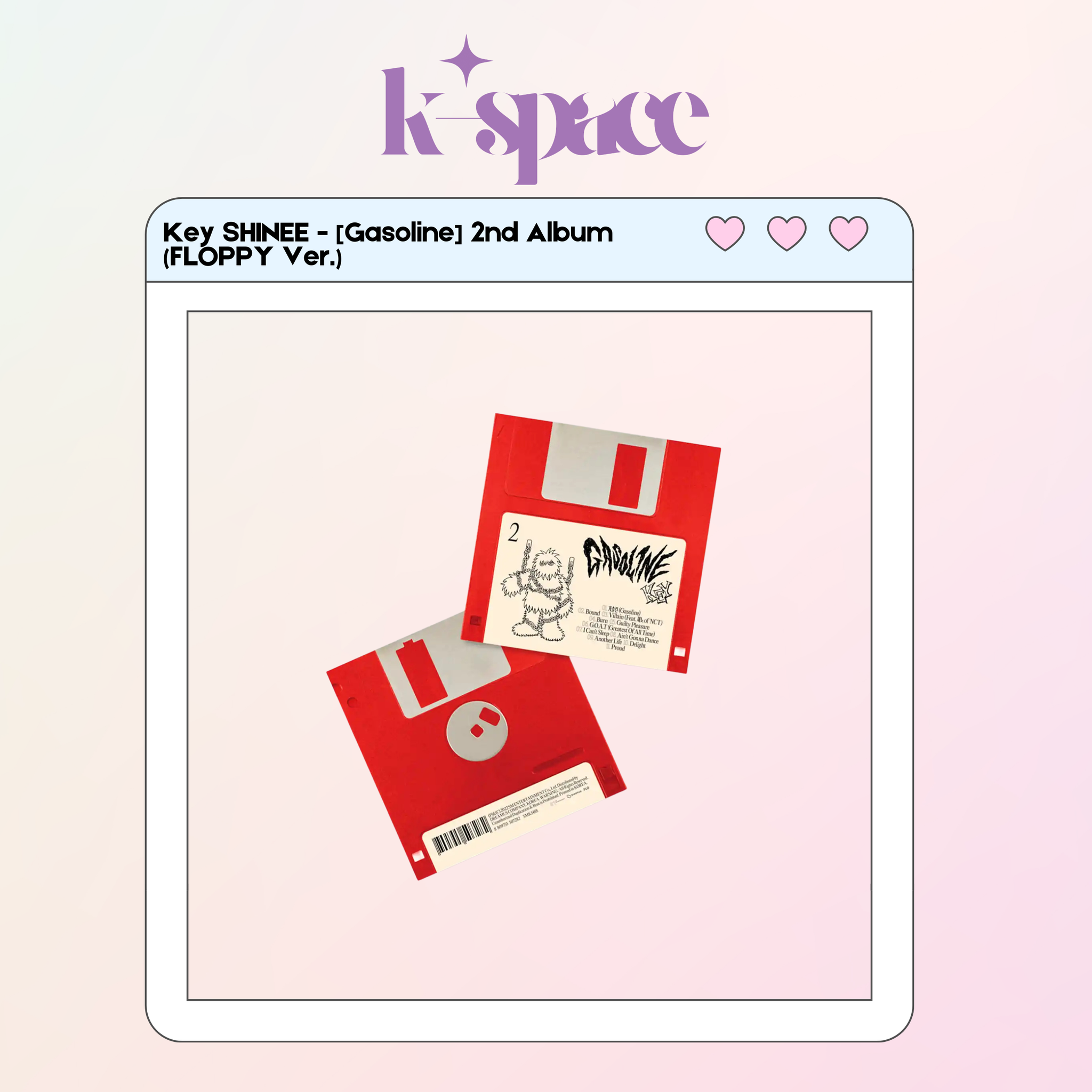 Key SHINEE - Gasoline 2nd Album  (FLOPPY Ver.)_0