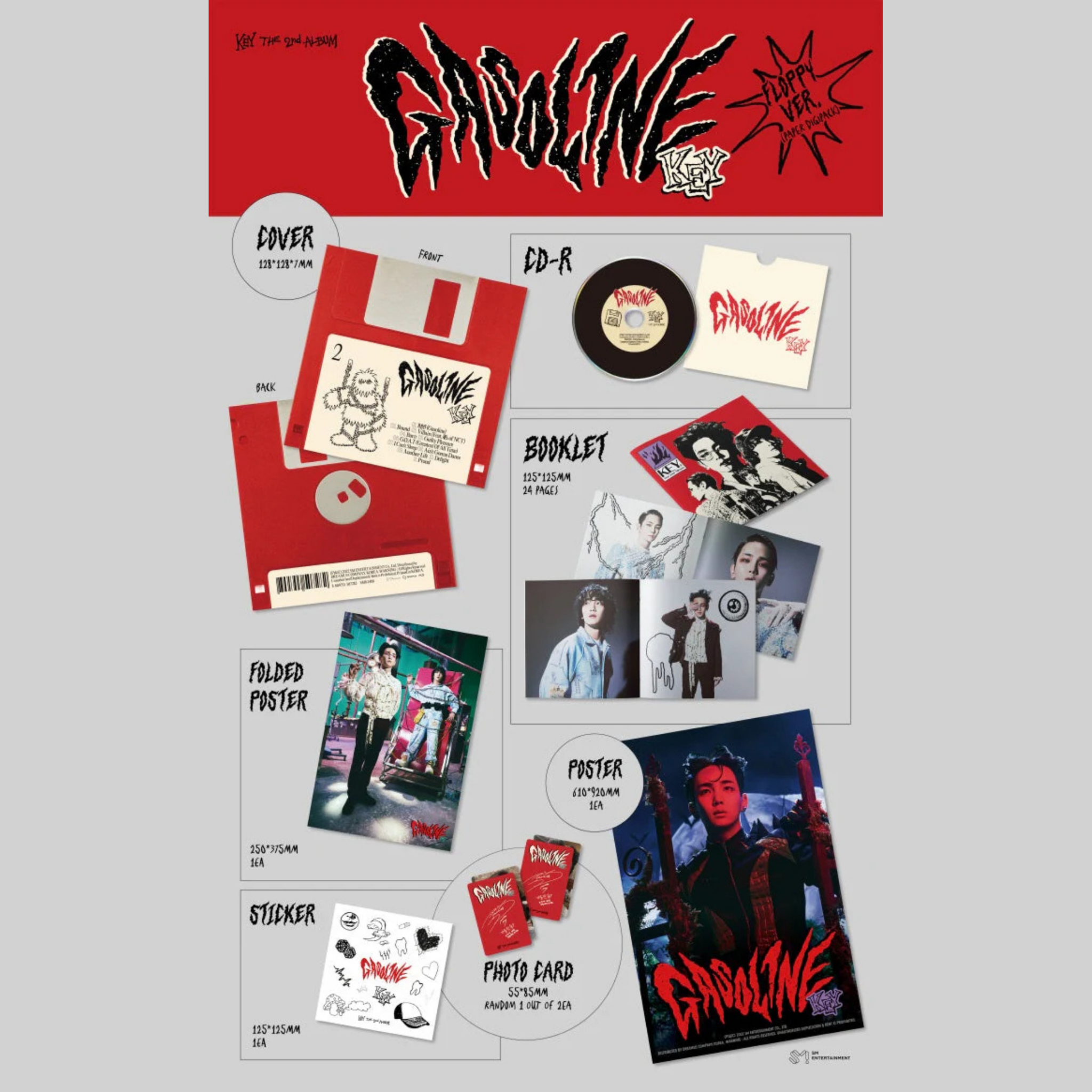 Key SHINEE - Gasoline 2nd Album  (FLOPPY Ver.)_1