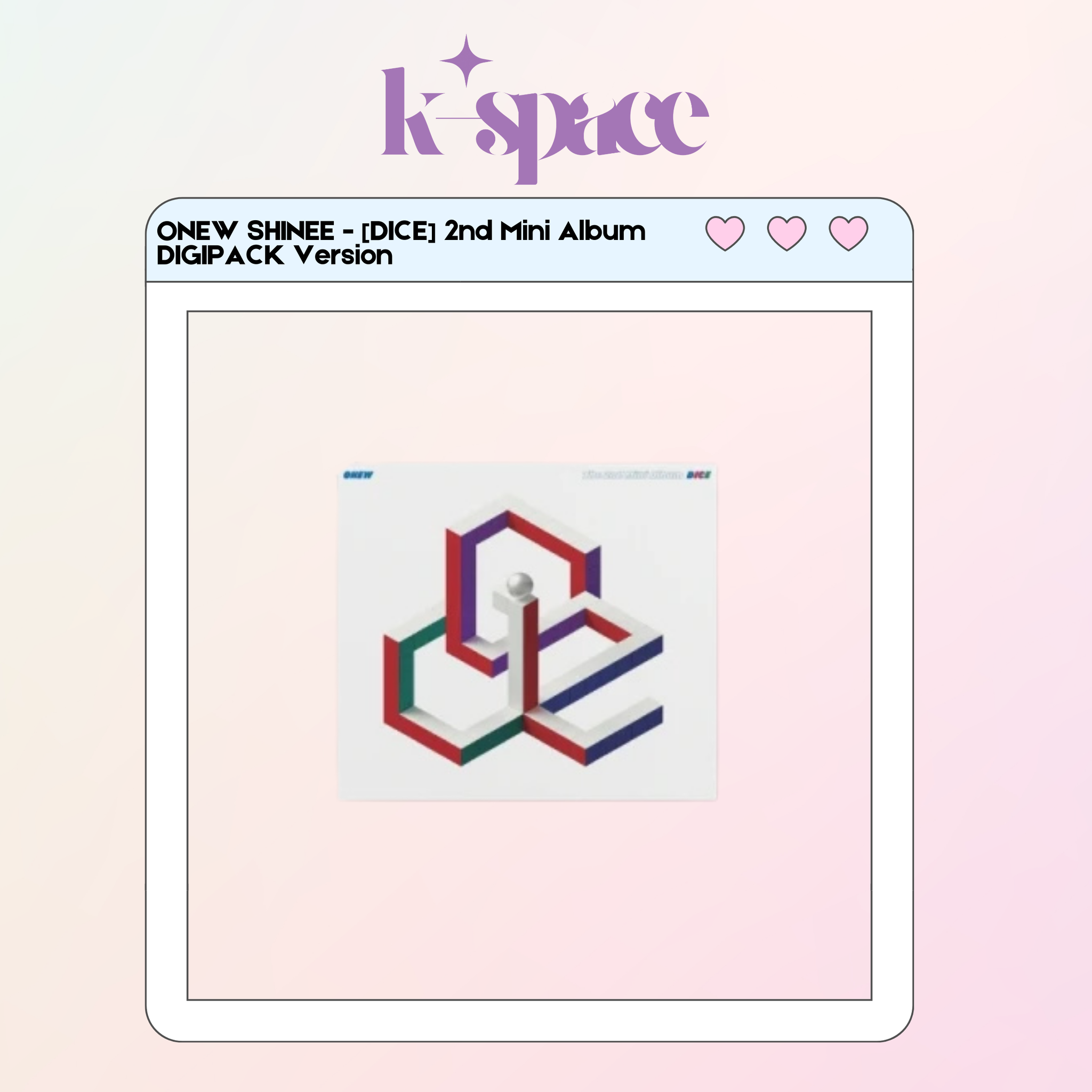 ONEW SHINEE - [DICE] 2nd Mini Album (DIGIPACK Version)_0