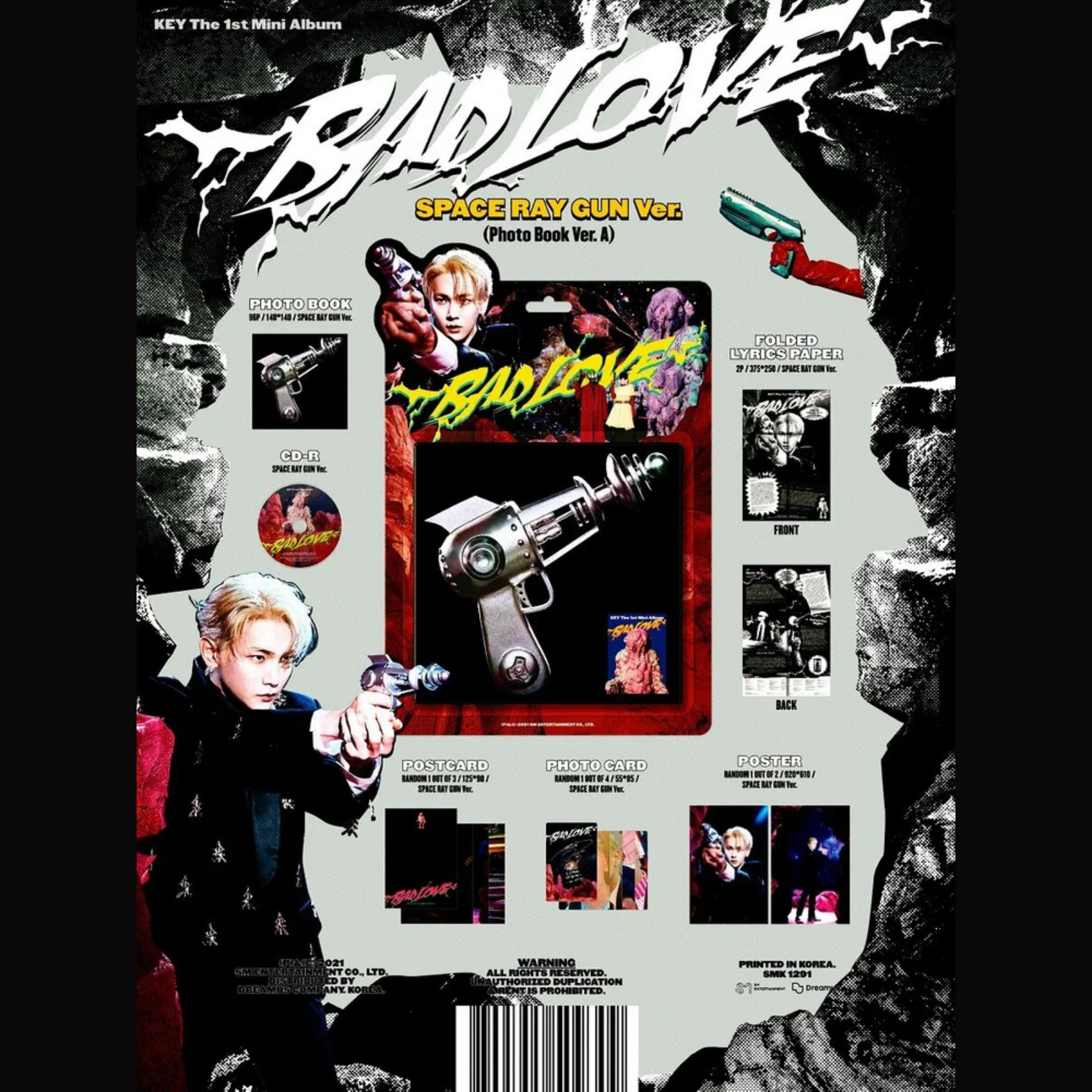 Key SHINEE - 1st Mini Album ’Bad Love’ (Space Ray Gun Ver.)_1