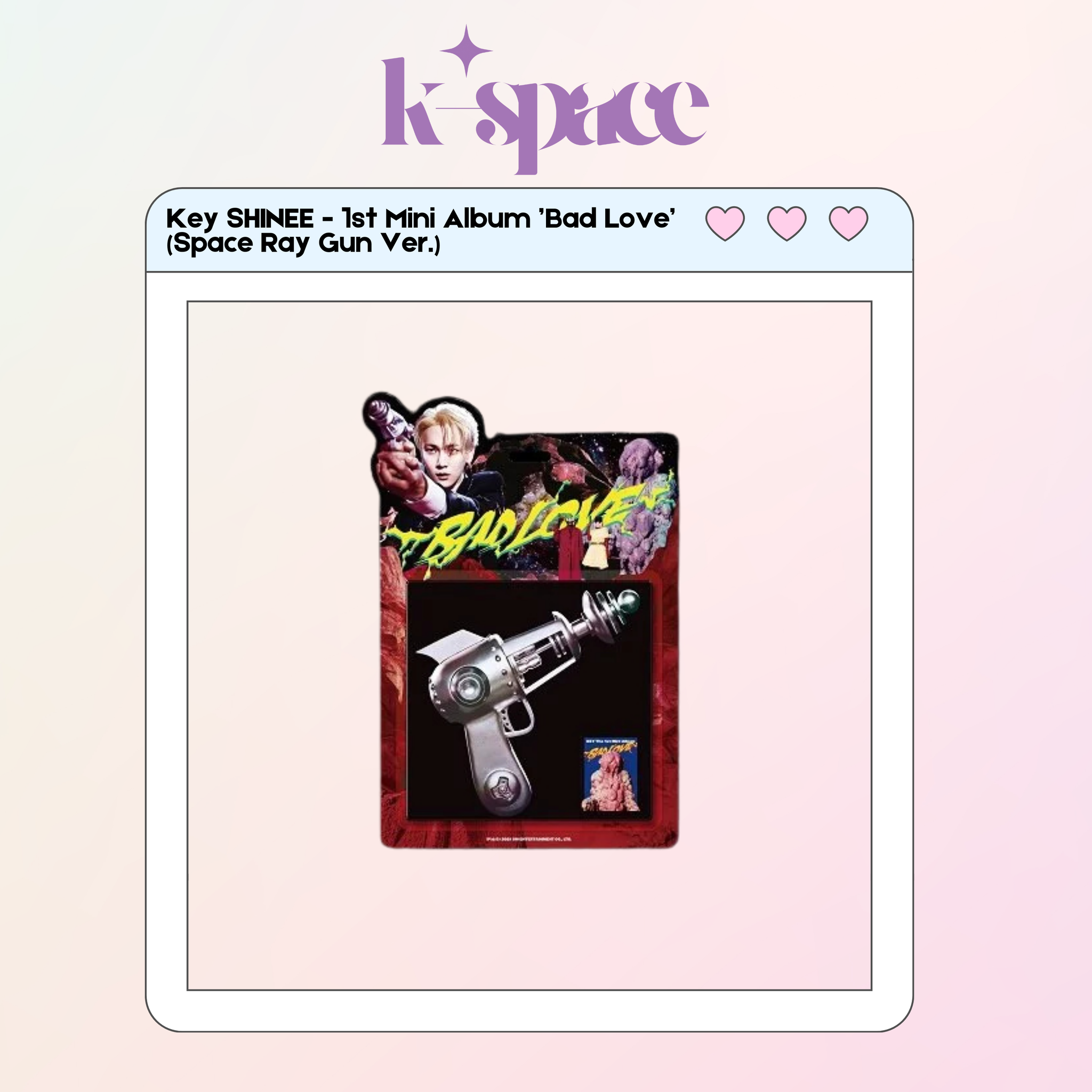 Key SHINEE - 1st Mini Album ’Bad Love’ (Space Ray Gun Ver.)_0