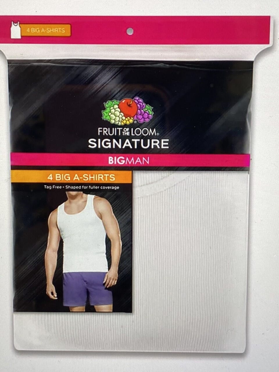 Set of 4 Fruit Of The Loom Male Tanks Set 2XB_1