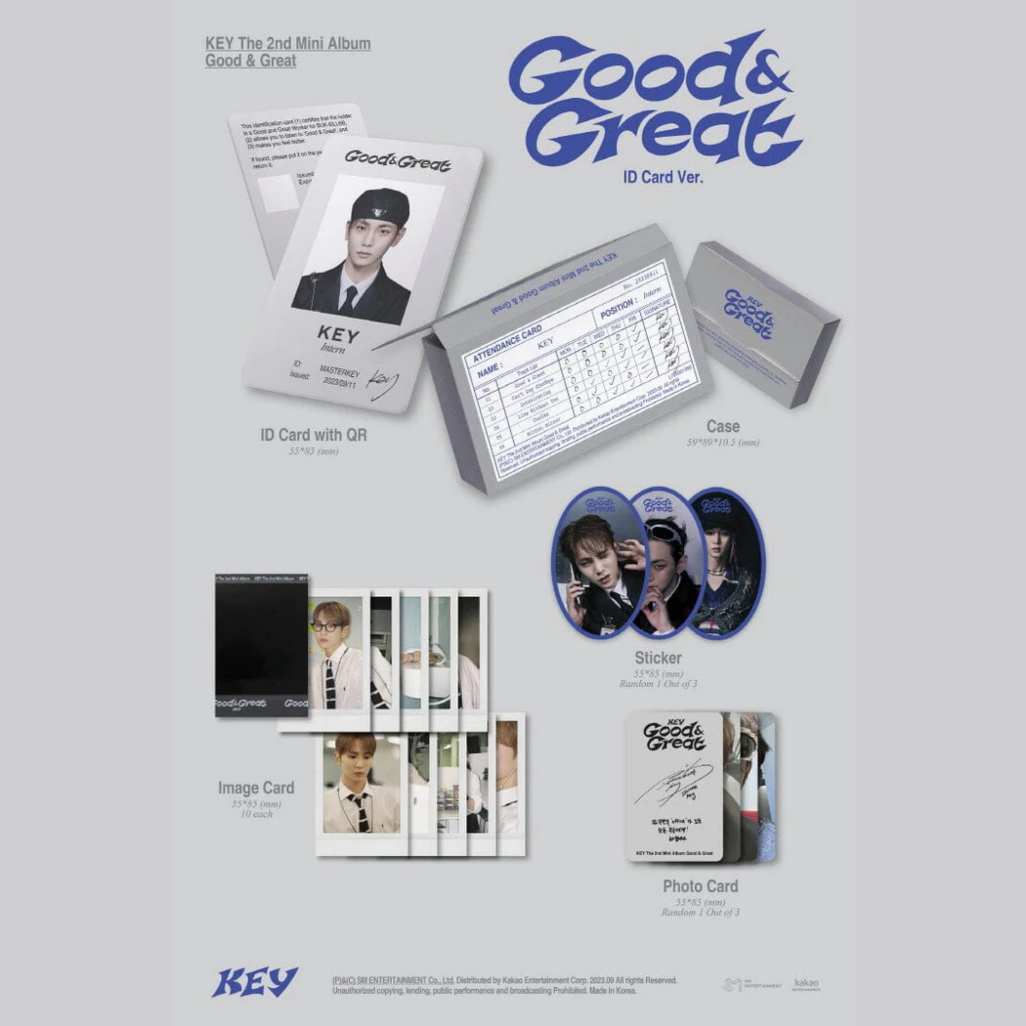 Key SHINEE - 2nd Mini Album ’Good & Great’ (ID Card Ver.)_1