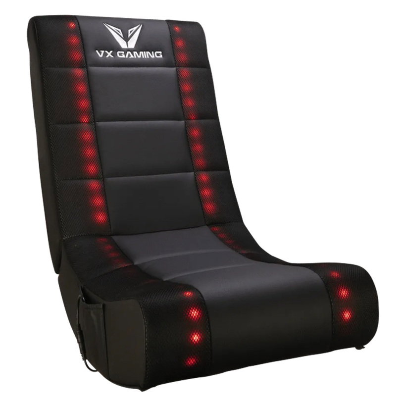 VX Gaming Electra Series Rocking Gaming Chair with LED lights_0