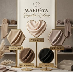 Wardéya | Série Fleur | Fleur Sephia & Fleur Mist | Hijab Pahmina
