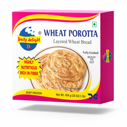 Daily Delight Wheat Parotta 454g