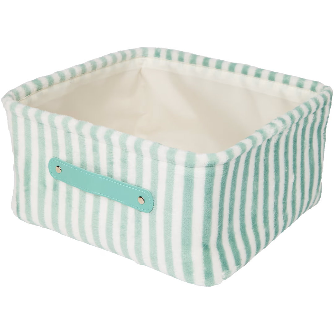 Panier de rangement en teddy 31x29x15 cm
