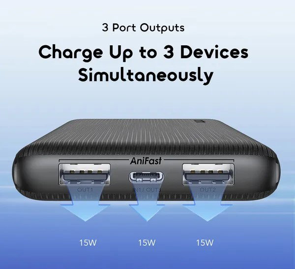 Oraimo OPB-1102 PowerFlow B11 10000mAh Power Bank with 15W Type-C Charging_1