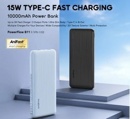 Oraimo OPB-1102 PowerFlow B11 10000mAh Power Bank with 15W Type-C Charging