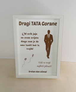 Personalizirani gravirani okvir