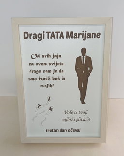 Personalizirani gravirani okvir