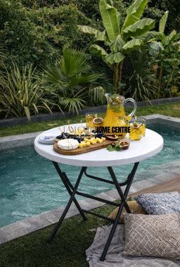 ROUND Plastic Folding Table