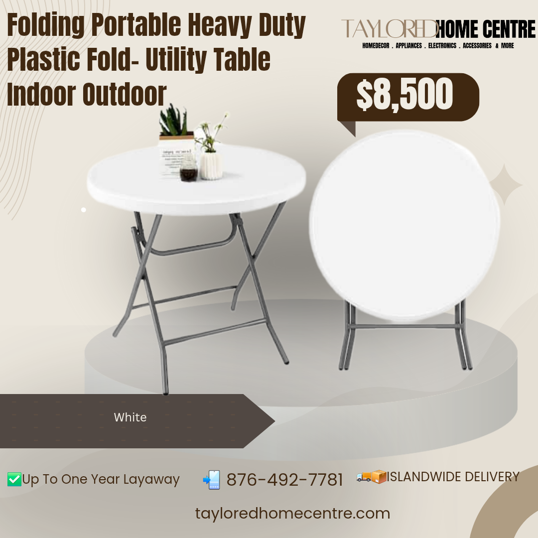 ROUND Plastic Folding Table_9