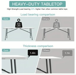 Newstorm 6ft Foldable Rectangular Table
