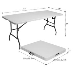 Newstorm 6ft Foldable Rectangular Table