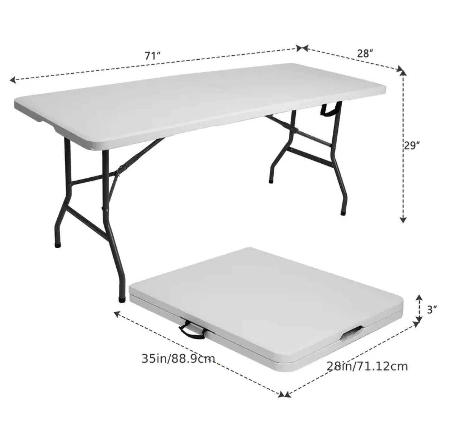 Newstorm 6ft Foldable Rectangular Table_10