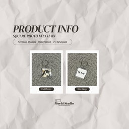 Square Photo Keychain