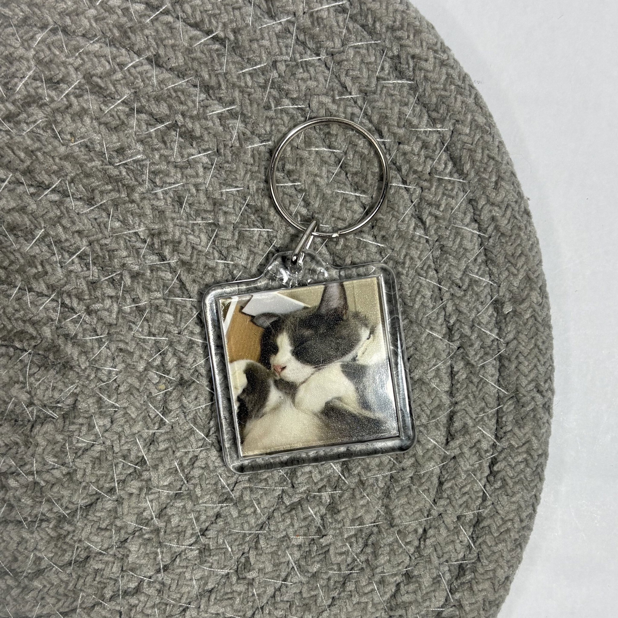 Square Photo Keychain_0