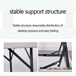 Table For Party Desk Folding Table Outdoor Table Folding Square Table, Portable Home Outdoor Dining Table, High-strength Thickened Folding Table, Waterproof, Anti-stain, Anti-shock 