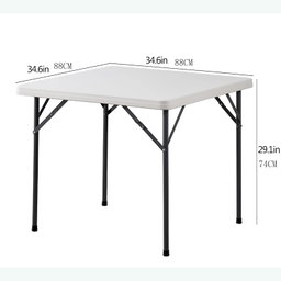 Table For Party Desk Folding Table Outdoor Table Folding Square Table, Portable Home Outdoor Dining Table, High-strength Thickened Folding Table, Waterproof, Anti-stain, Anti-shock 