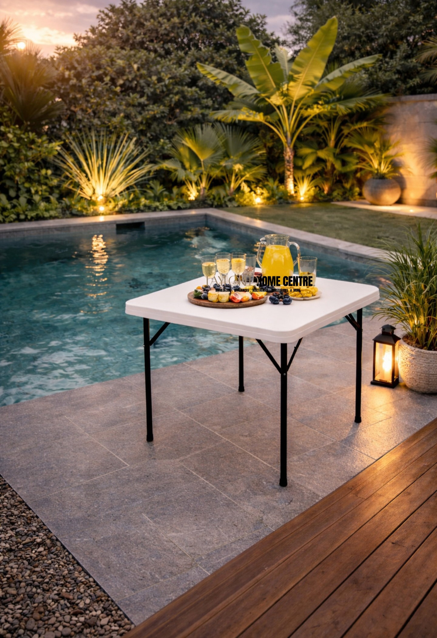 Table For Party Desk Folding Table Outdoor Table Folding Square Table, Portable Home Outdoor Dining Table, High-strength Thickened Folding Table, Waterproof, Anti-stain, Anti-shock _0
