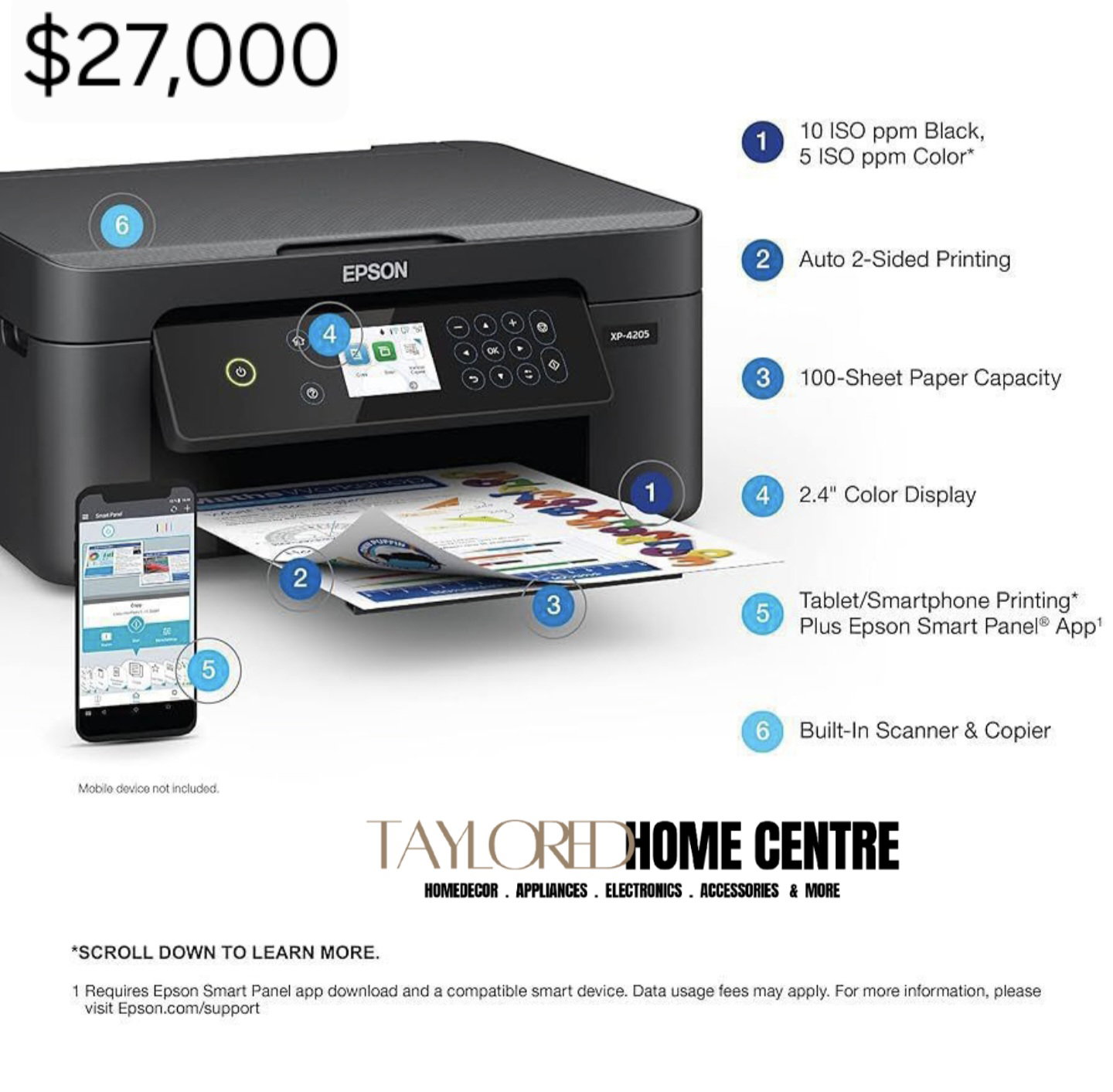 GRADE A1 - Epson Expression 4100 A4 Multifunction Colour Inkjet Printer_2