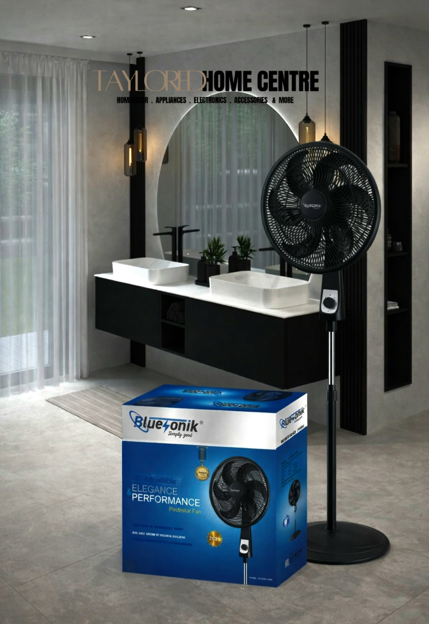 Bluesonik 18" non remote standing fan_1