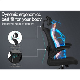 ALFORDSON Mesh Office Chair Executive Fabric Tilt Black