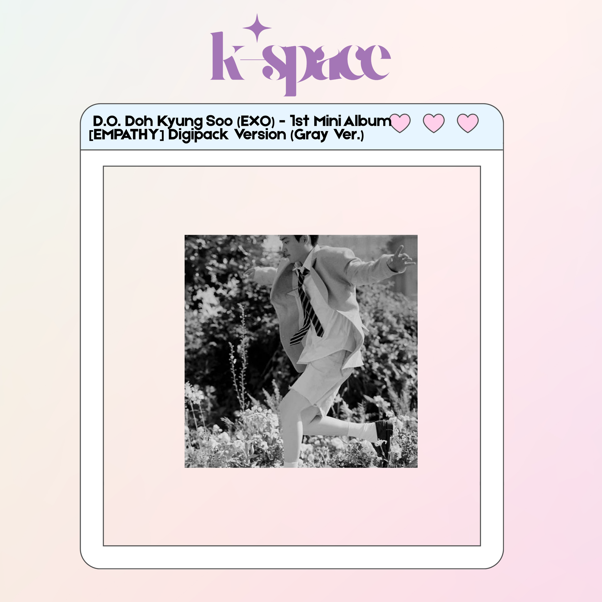 D.O. Doh Kyung Soo (EXO) - 1st Mini Album [EMPATHY] Digipack (Grey Ver.)_0