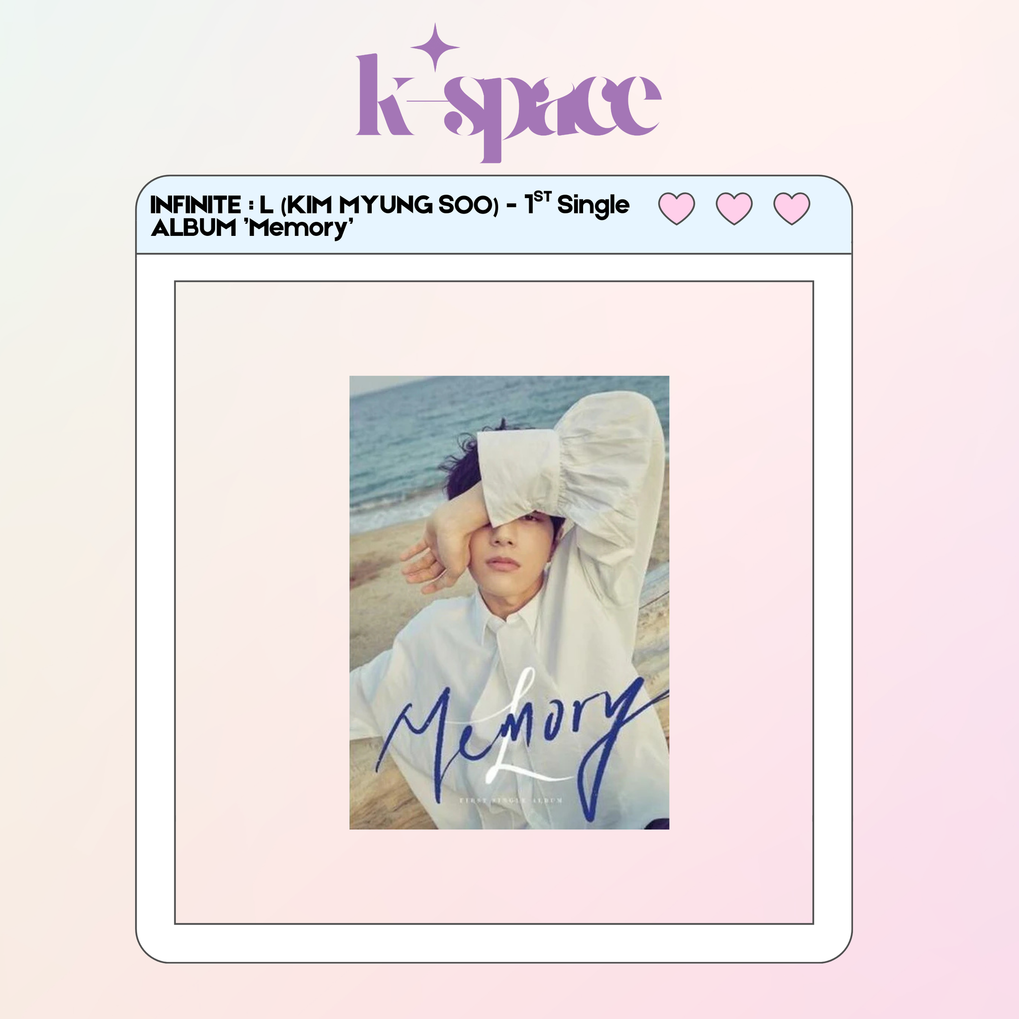 INFINITE : L (KIM MYUNG SOO) - 1ST Single ALBUM ’Memory’_0