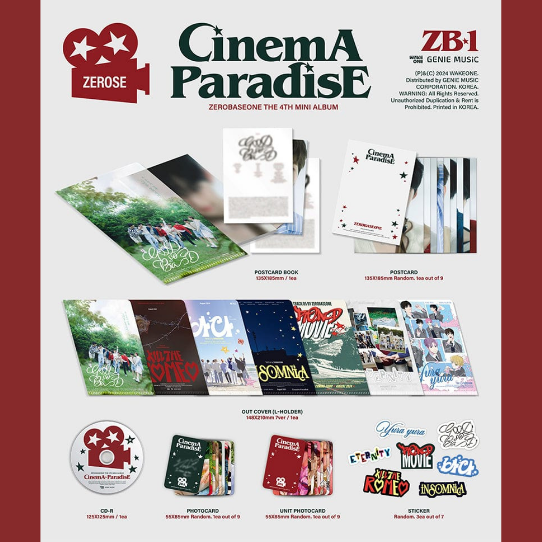 ZEROBASEONE - 4th Mini Album 'CINEMA PARADISE' (ZEROSE VER.)_1