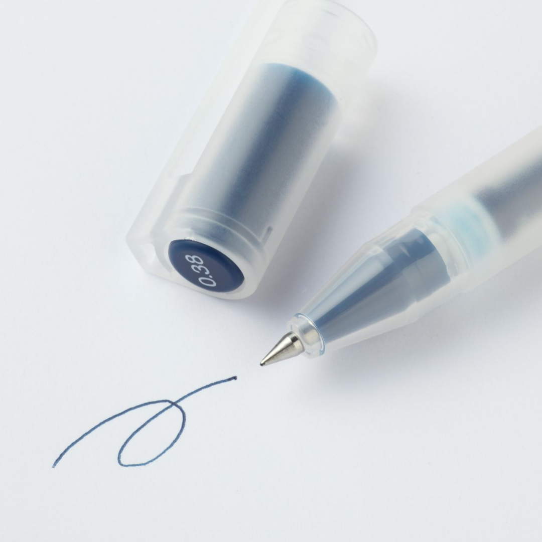 MUJI Smooth Gel Ink Ballpoint Pen Cap Type 0.5mm _3