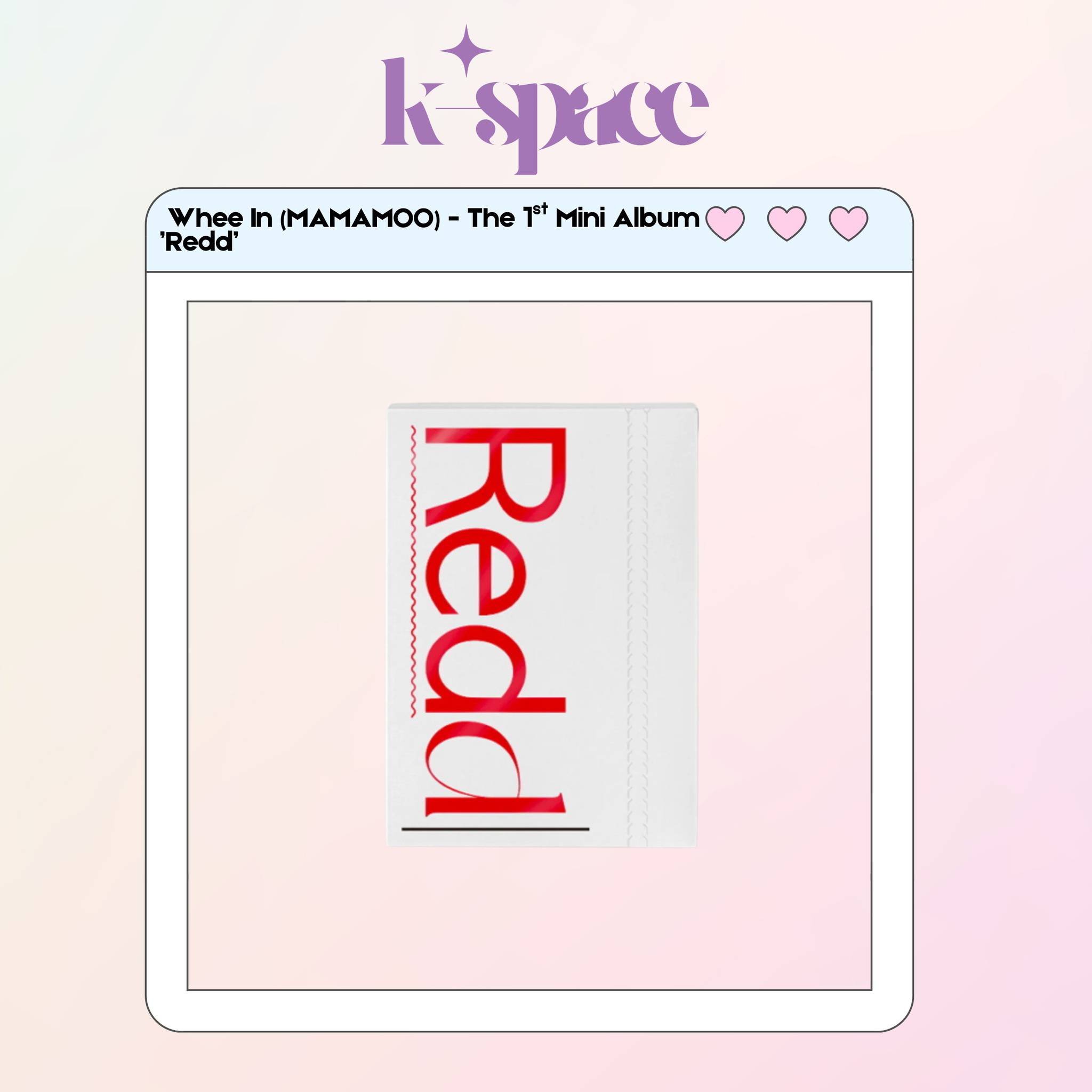  Whee In (MAMAMOO) - The 1st Mini Album ’Redd’_0