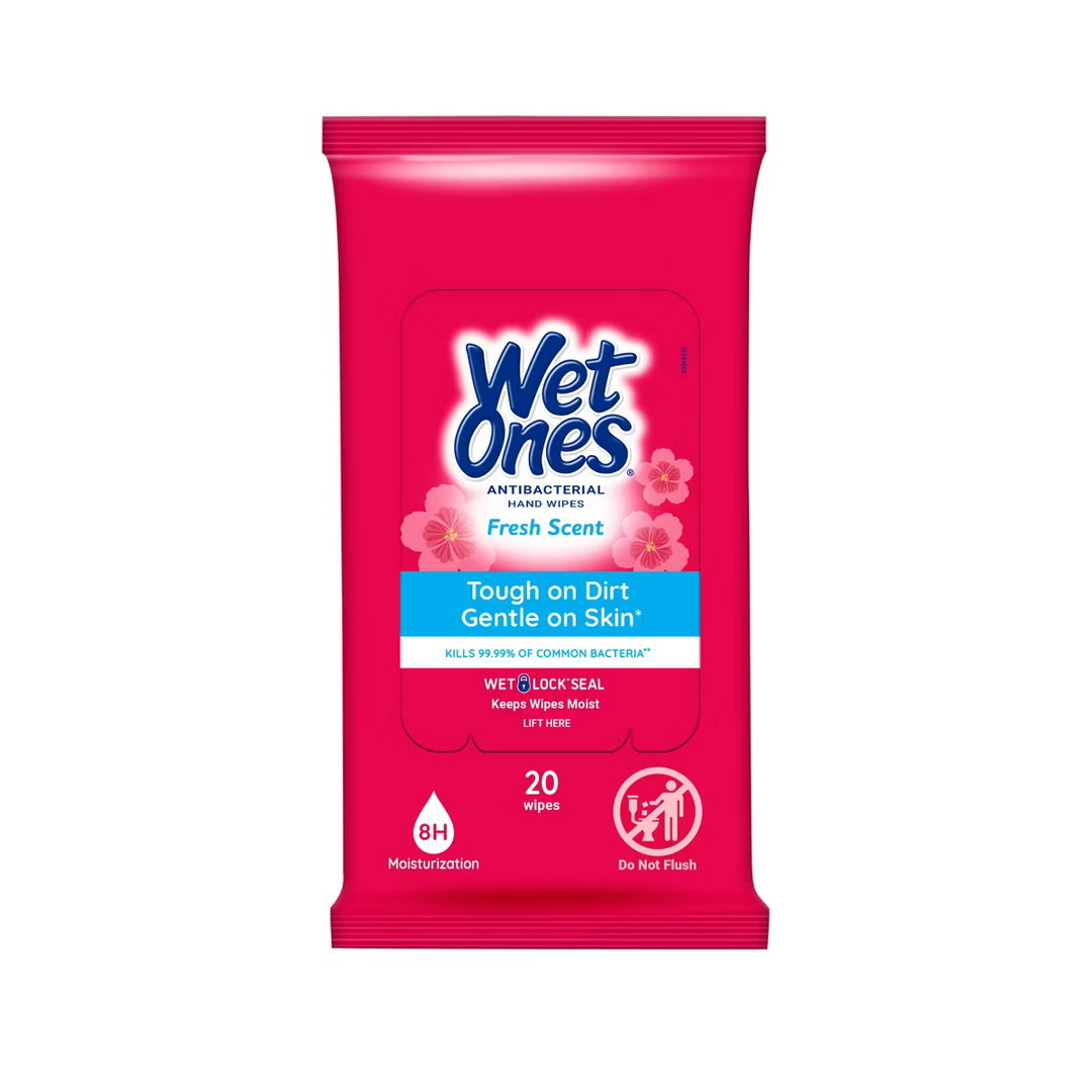 Wet ones great for on the go kills 99.99% 20ct