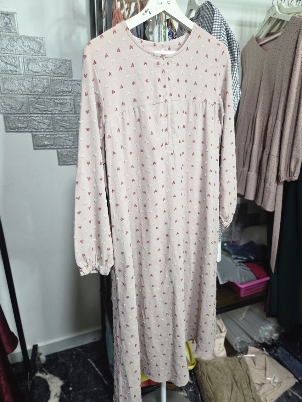 PL Pink Hearts Pom Pom Tunic_0