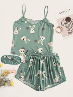Rabbit Print Sleepwear Kit